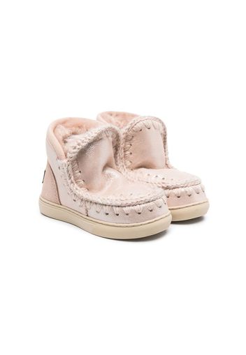 Mou Kids suede ankle boots - Pink