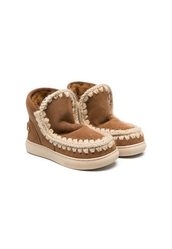 Mou Kids suede eskimo boots - Brown