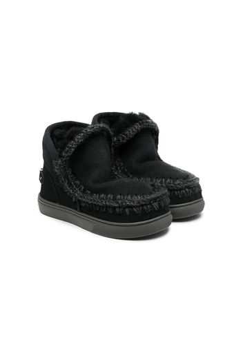 Mou Kids suede eskimo boots - Black