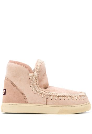 Mou lined interior ankle boots - Pink