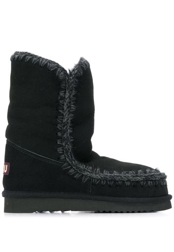 Mou woven detail boots - Black