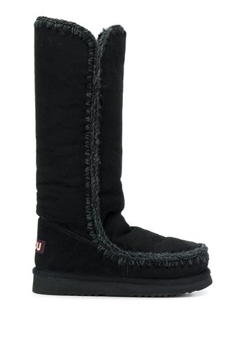 Mou woven detail boots - Black