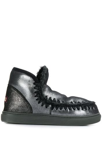 Mou metallic sheen Eskimo boots - Grey