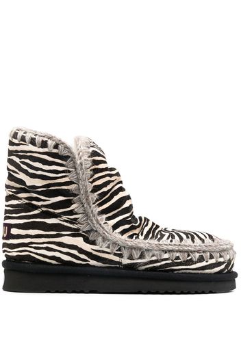 zebra print Eskimo boots