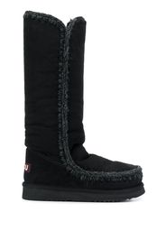 Mou woven detail boots - Black