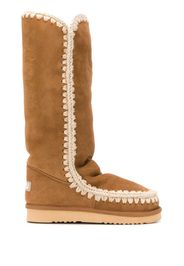 Mou woven detail boots - Brown