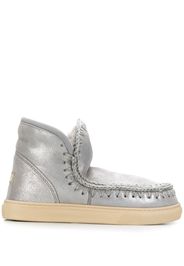 Mou stitch detail ankle boots - Grey