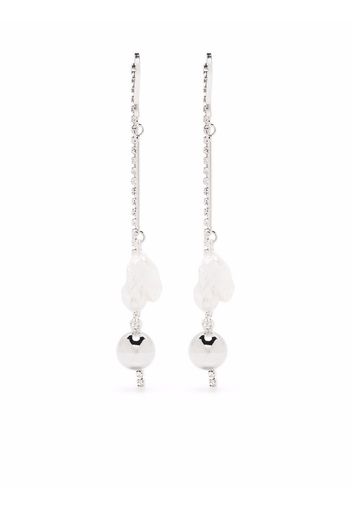 Mounser White Cap earrings