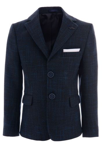 Moustache peak-lapel tailored blazer - Blue