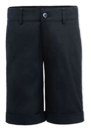 Moustache tailored knee-length shorts - Blue