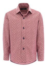 Moustache dandelion-print dress shirt - Red