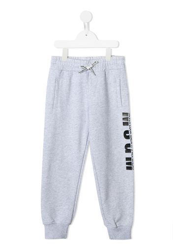 logo print track pants