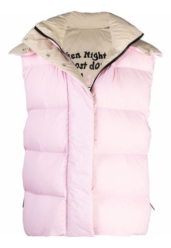 MSGM hooded down-filled gilet - Pink