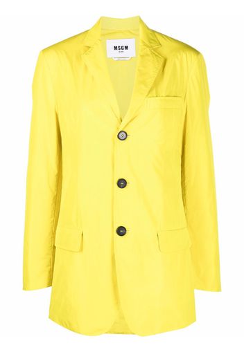 MSGM single-breasted blazer - Yellow