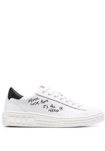 MSGM Iconic cupsole low-top sneakers - White