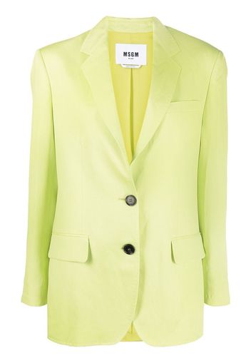 MSGM single-breasted tailored blazer - Green
