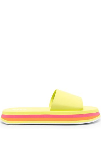 MSGM chunky flat slides - Green