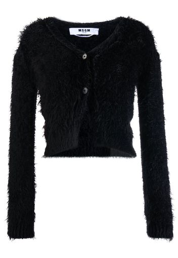 MSGM long-sleeve knitted cardigan - Black