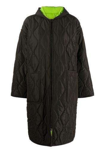 MSGM zip-up padded coat - Black