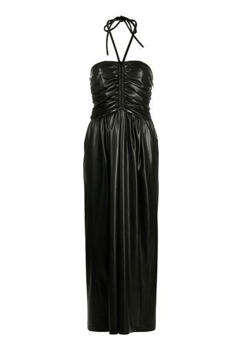 MSGM polished-finish halterneck dress - Black