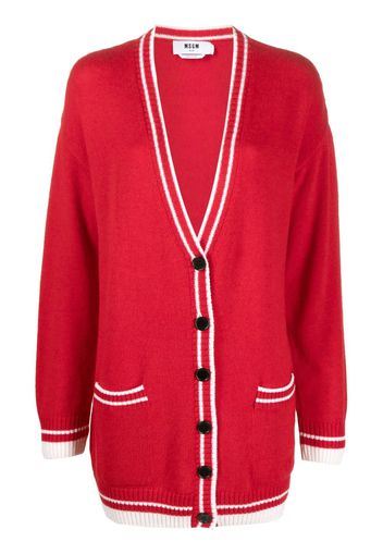 MSGM contrasting-trim knit cardigan - 18