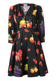 MSGM fruit print dress - Black