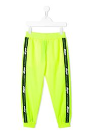 logo tape track pants