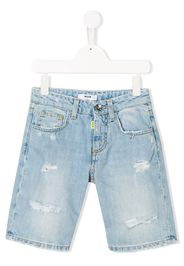 distressed denim shorts