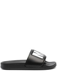MSGM logo-print slides - Black