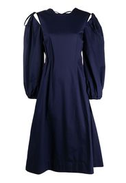 MSGM long-sleeve A-line dress - Blue
