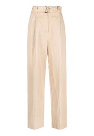 MSGM belted straight-leg trousers - Neutrals