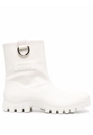 MSGM round toe ankle boots - White