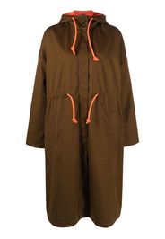 MSGM two-in-one hooded coat - Green