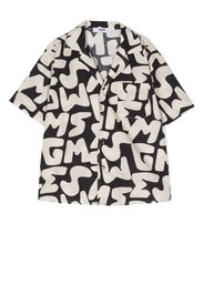 MSGM Kids logo-print cotton shirt - Neutrals