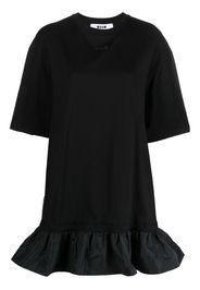 MSGM embroidered-logo mini dress - Black