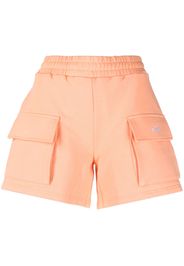 MSGM jersey-knit mini shorts - Orange