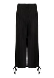 MSGM tie-cuff cropped trousers - Black