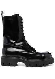 MSGM lace-up ankle-high boots - Black
