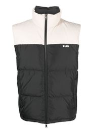 MSGM high-neck padded gilet - Black