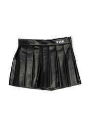 MSGM Kids pleated skirt shorts - Black