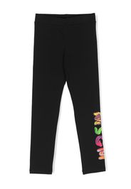 MSGM logo-print leggings - Black