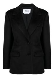 MSGM single-breasted peak-lapels blazer - Black