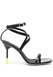 MSGM 95mm leather sandals - Black