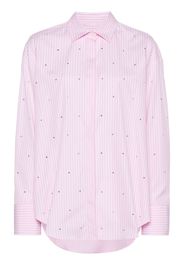 MSGM rhinestone-embellished shirt - Pink