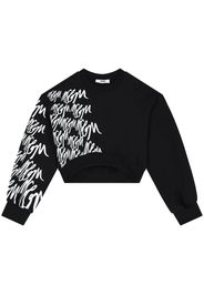MSGM Kids logo-print sweatshirt - Black