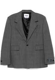MSGM checked blazer - Grey