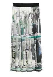 MSGM pleated maxi skirt - Grey