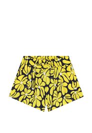 MSGM Kids floral print shorts - Blue