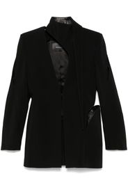 Mugler cut out-detail blazer - Black