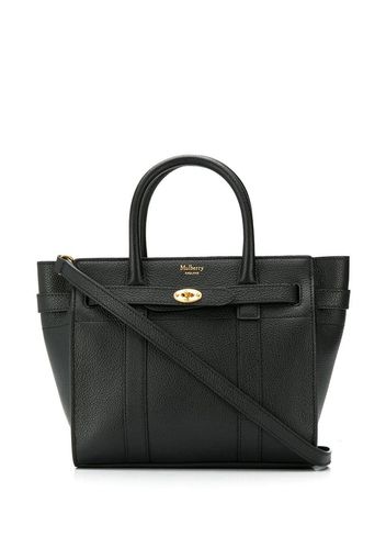 Mulberry mini zipped Bayswater tote - Black